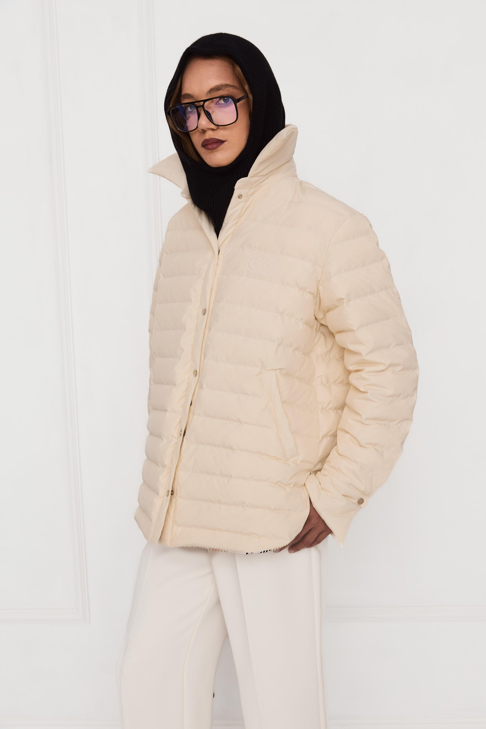 Пухова сорочка молочна/кемл клітинка