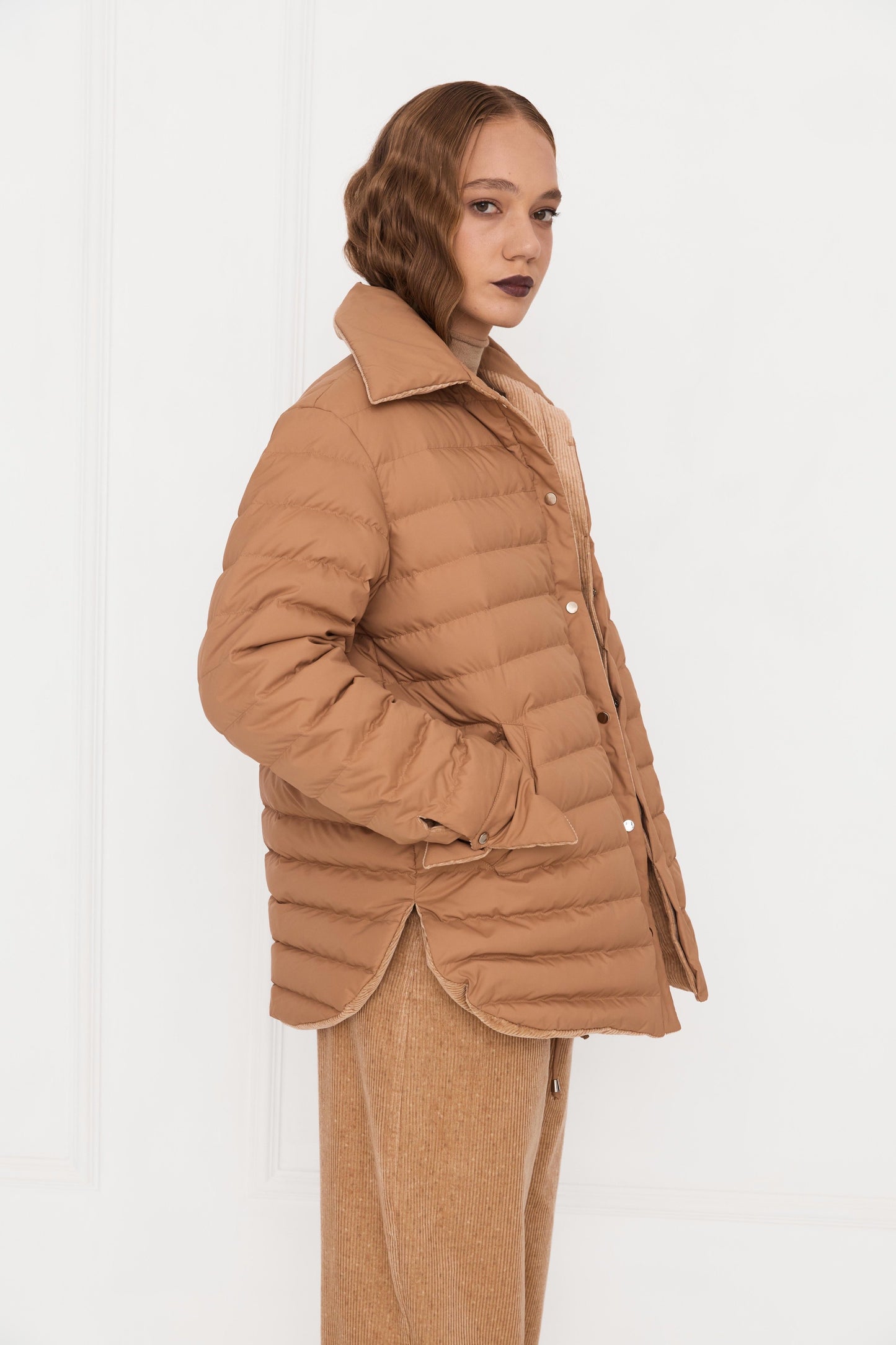 Пухова сорочка кемл/кордрой