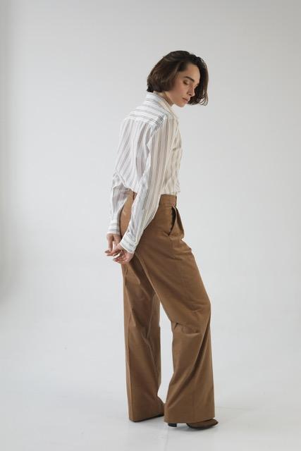 Брюки прямі Corduroy коричневі