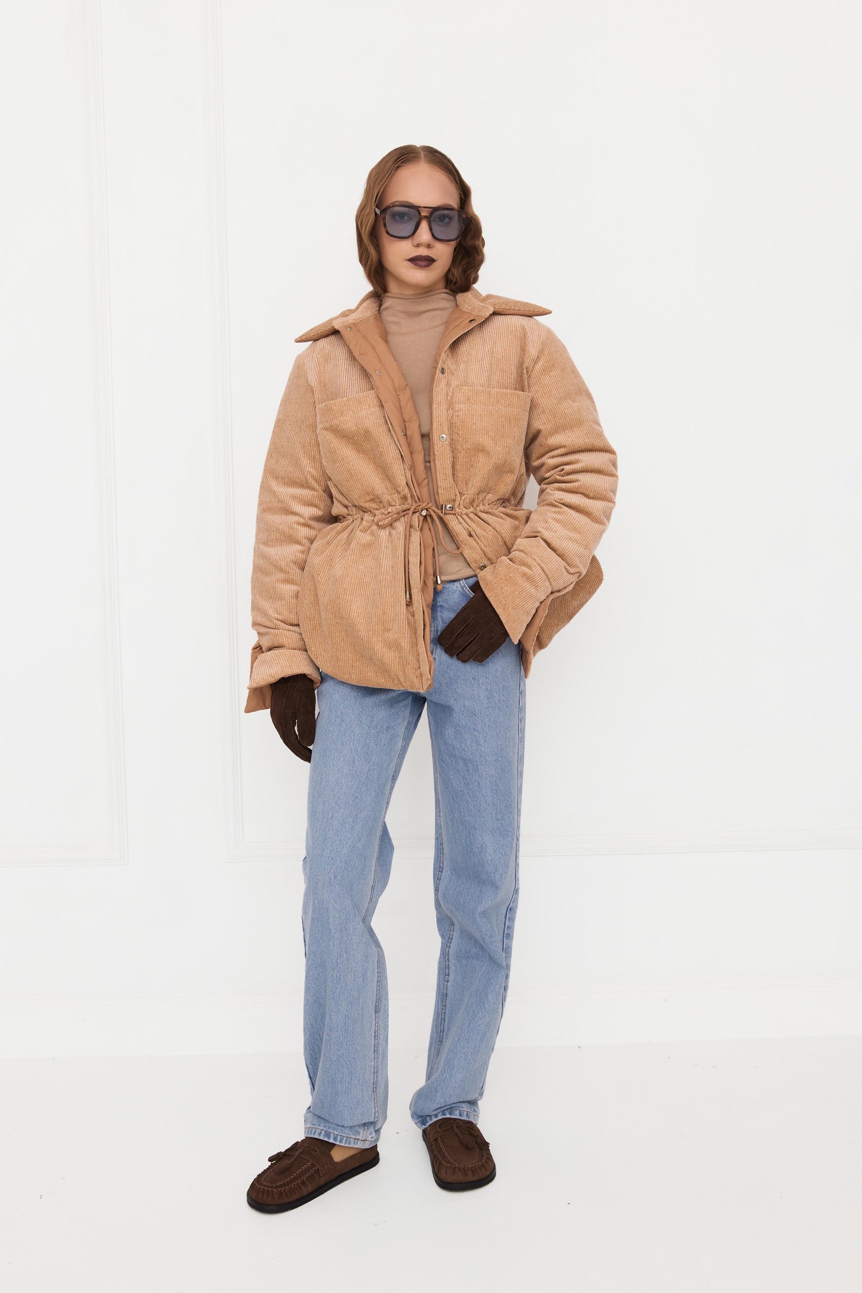 Пухова сорочка кемл/кордрой