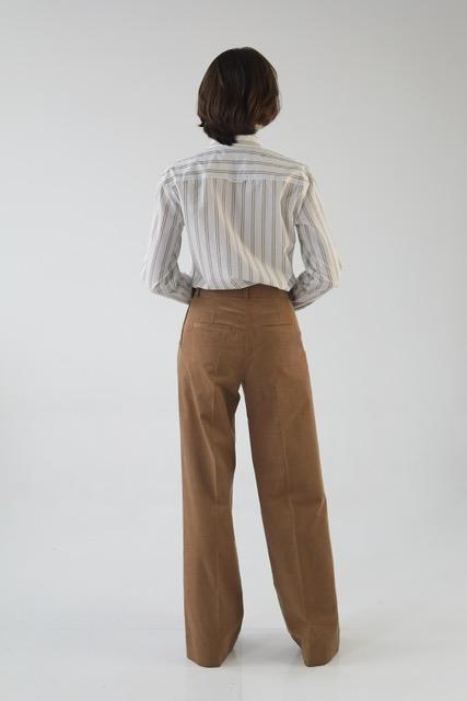 Брюки прямі Corduroy коричневі