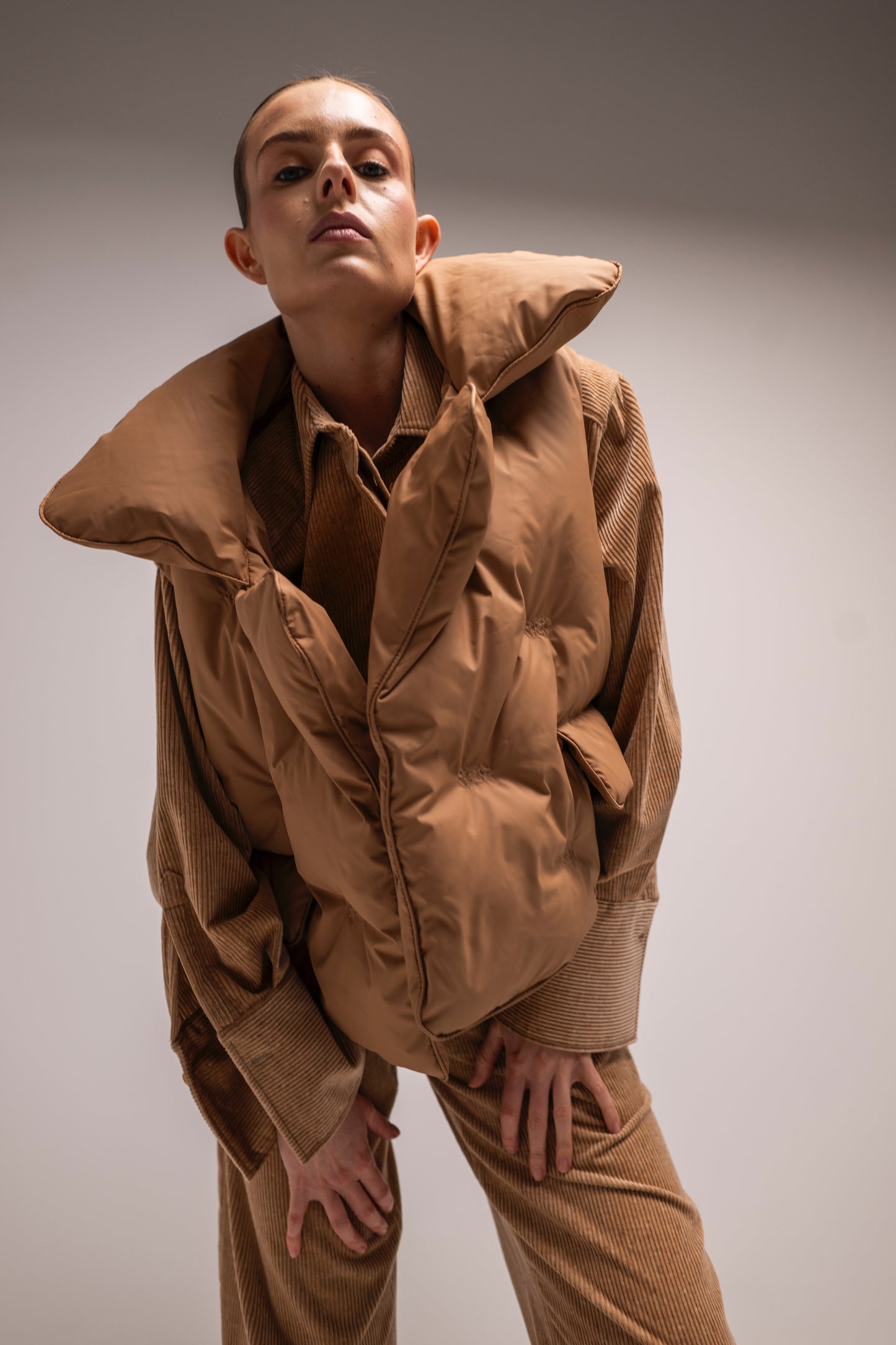 camel corduroy shirt
