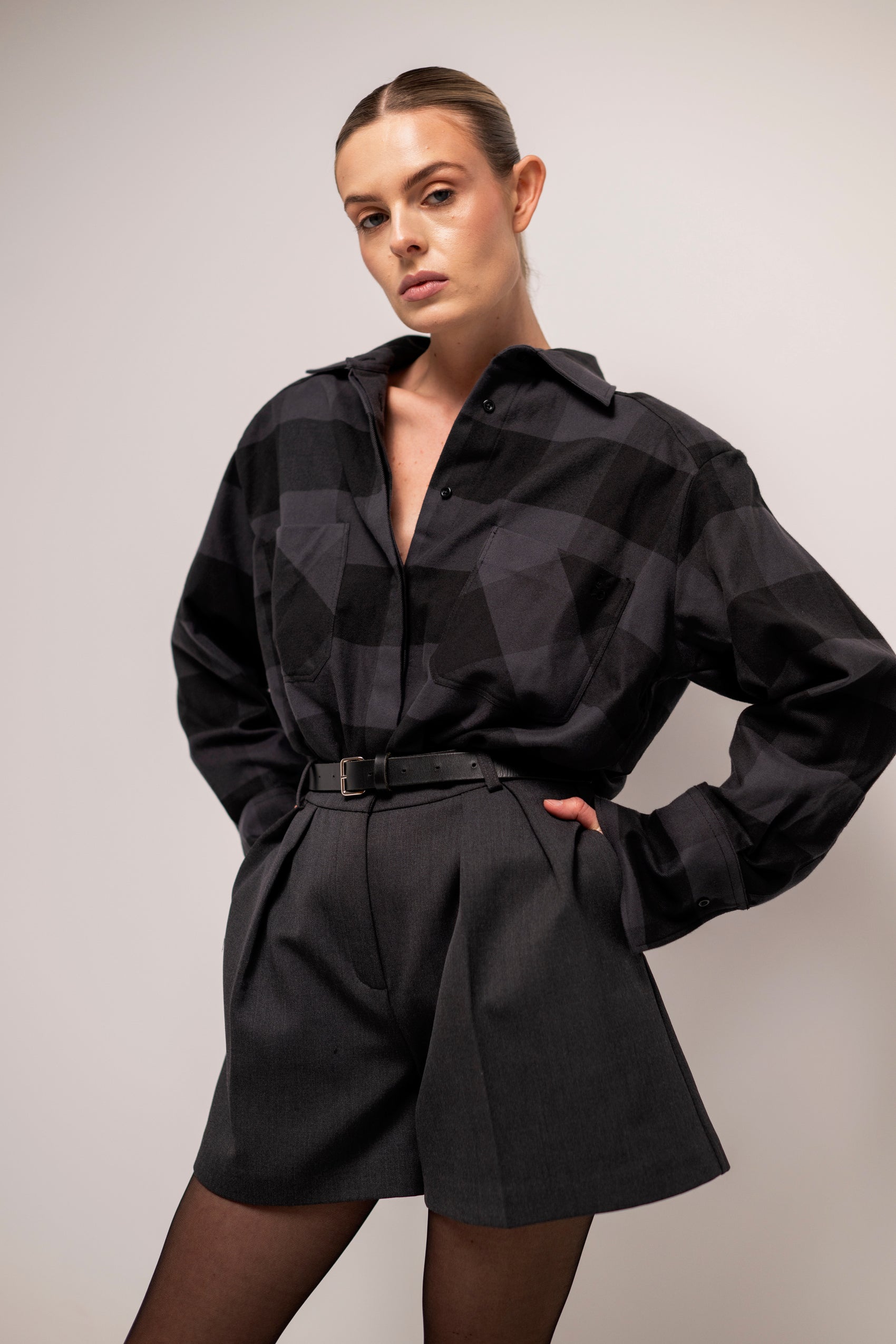 шорти костюмні сірі