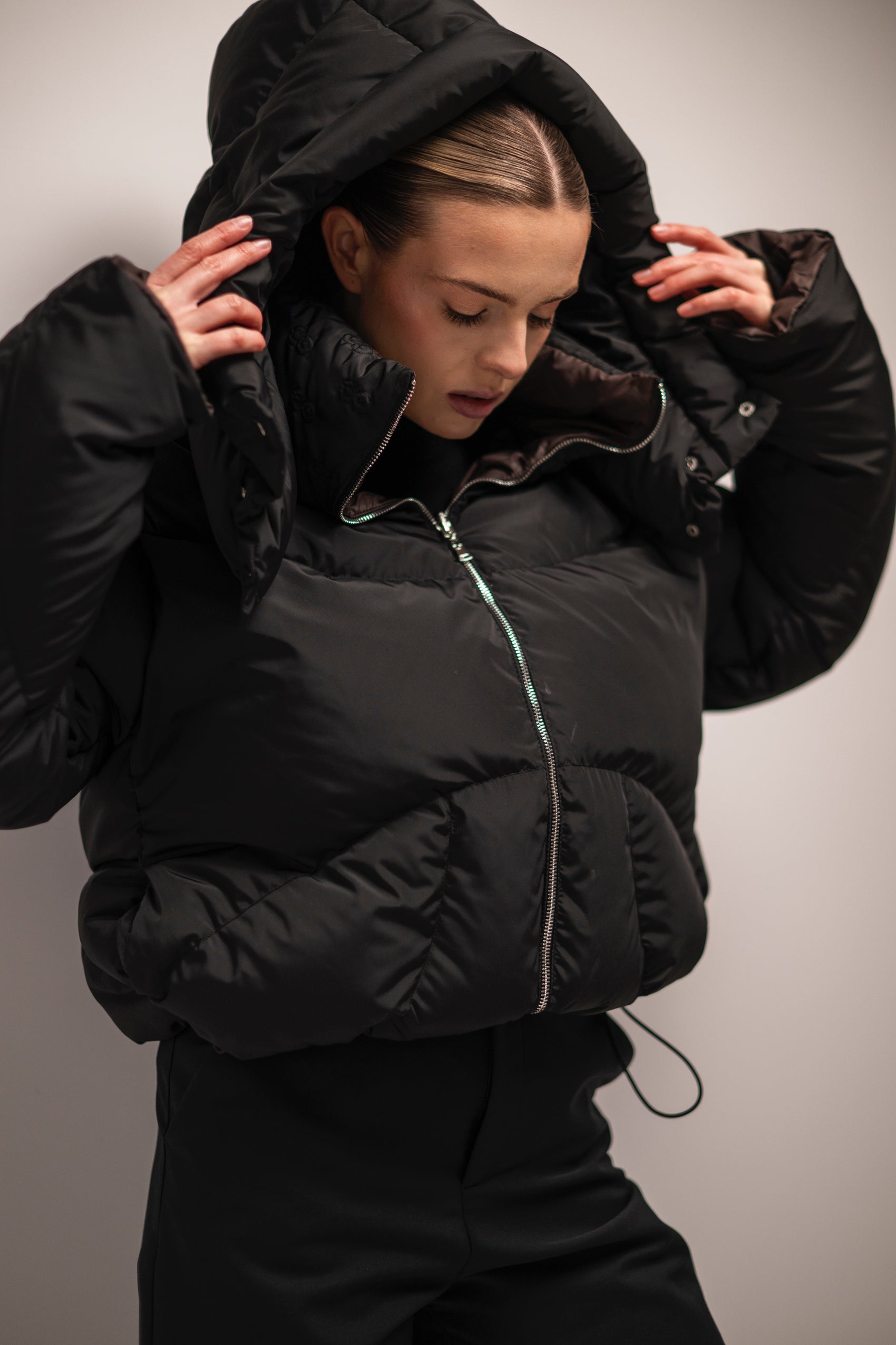 двосторонній  пуховик