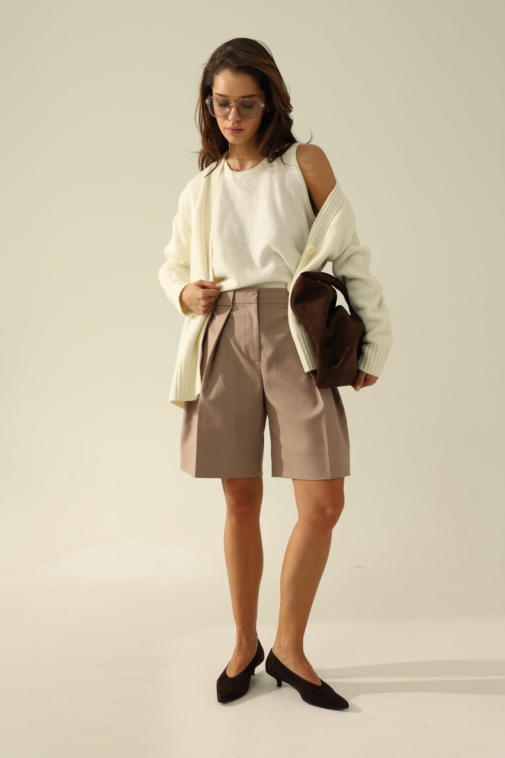 кардиган дуо молочний