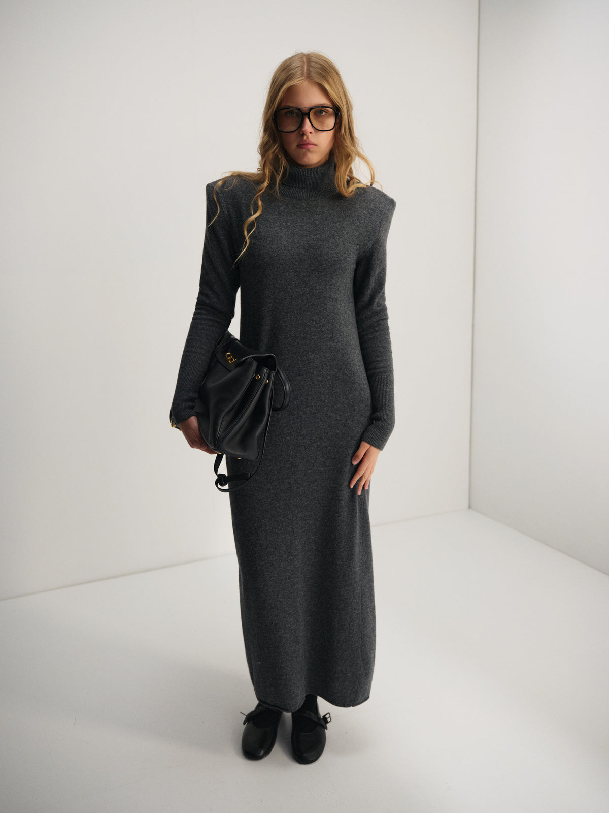 Сукня  максі сіра KNIT