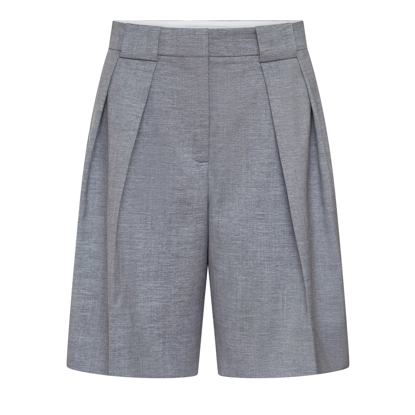 grey logo Bermuda shorts