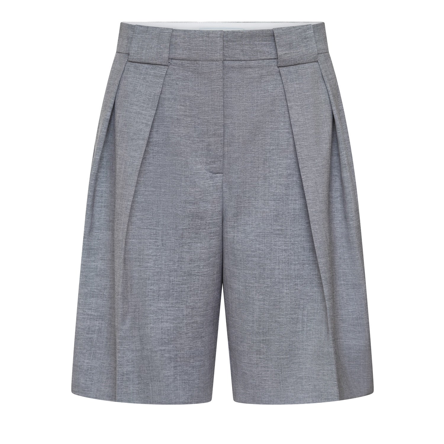 grey logo Bermuda shorts