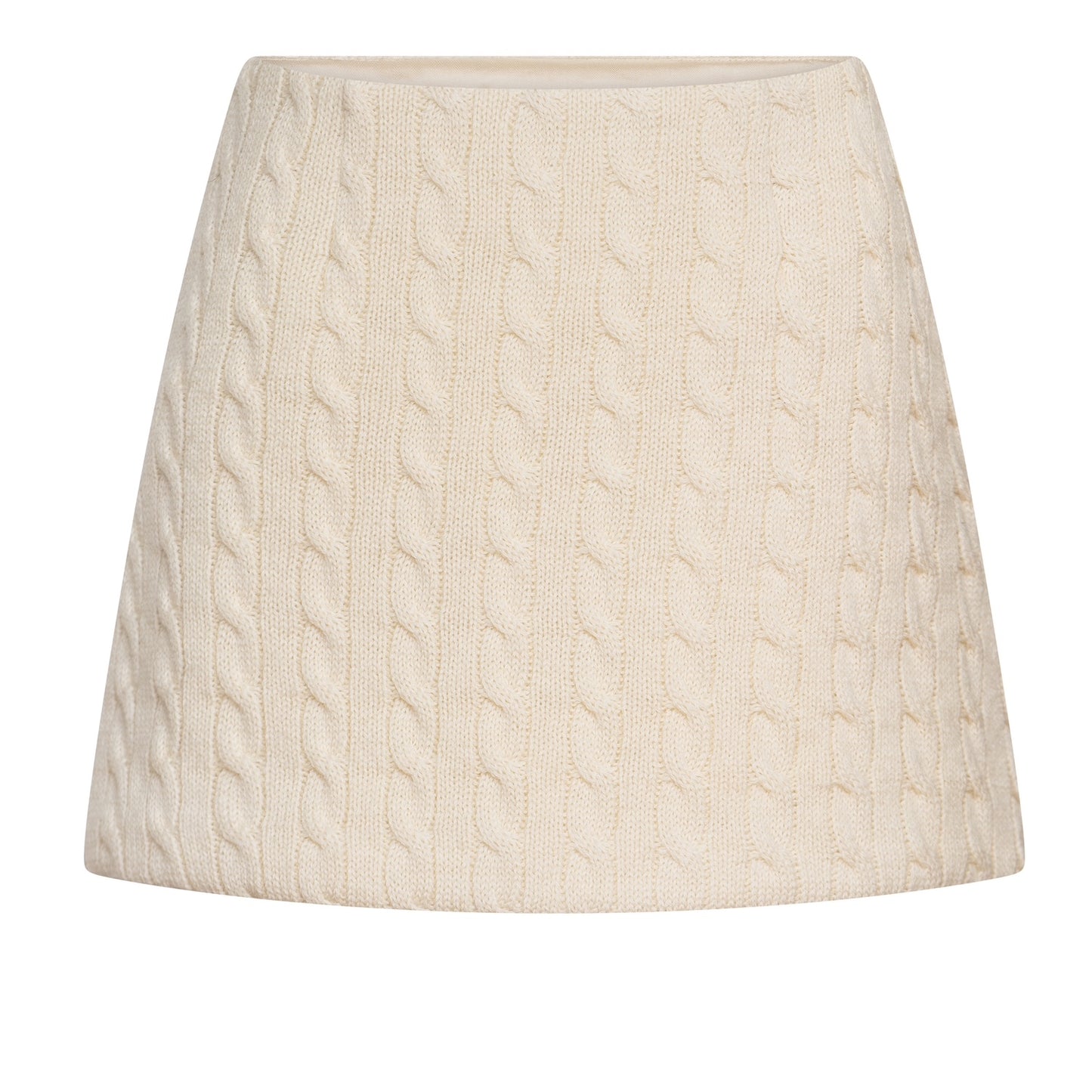 cable knit mini skirt
