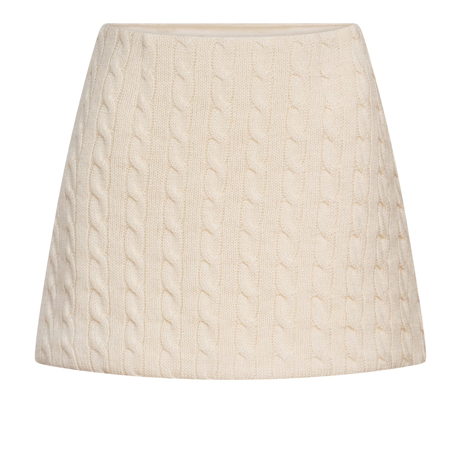 cable knit mini skirt