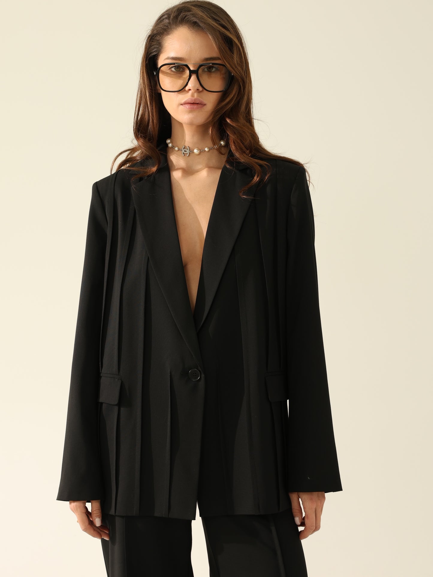 black architectural jacket