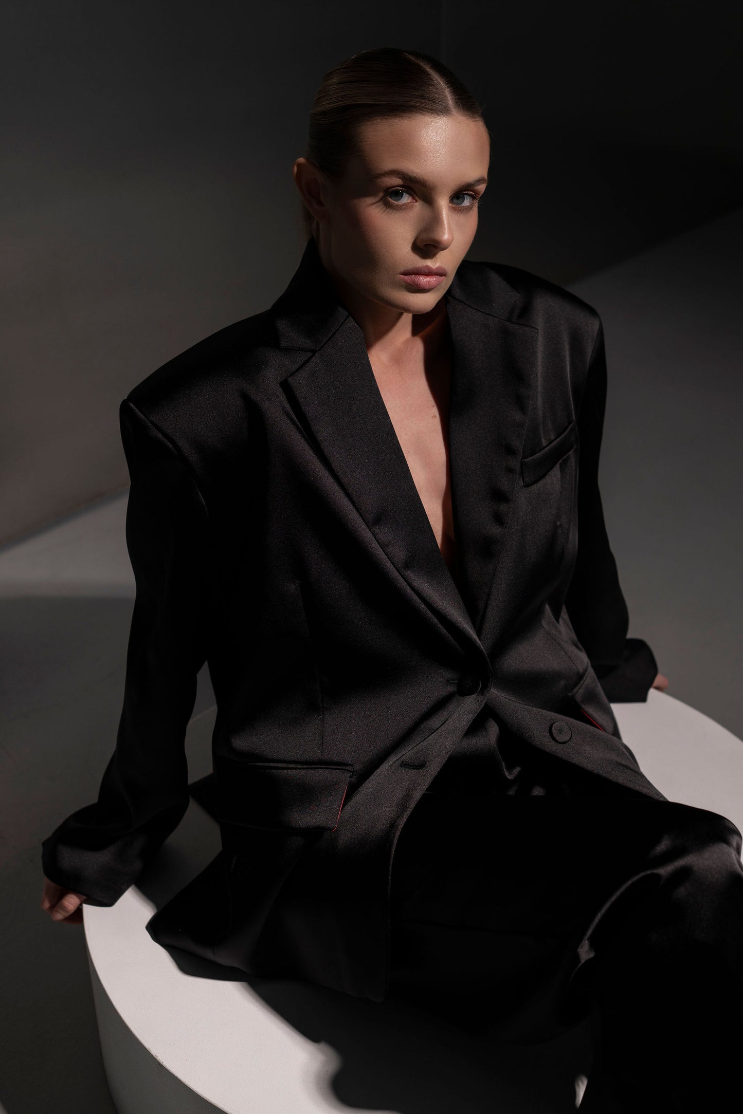 silk oversize jacket