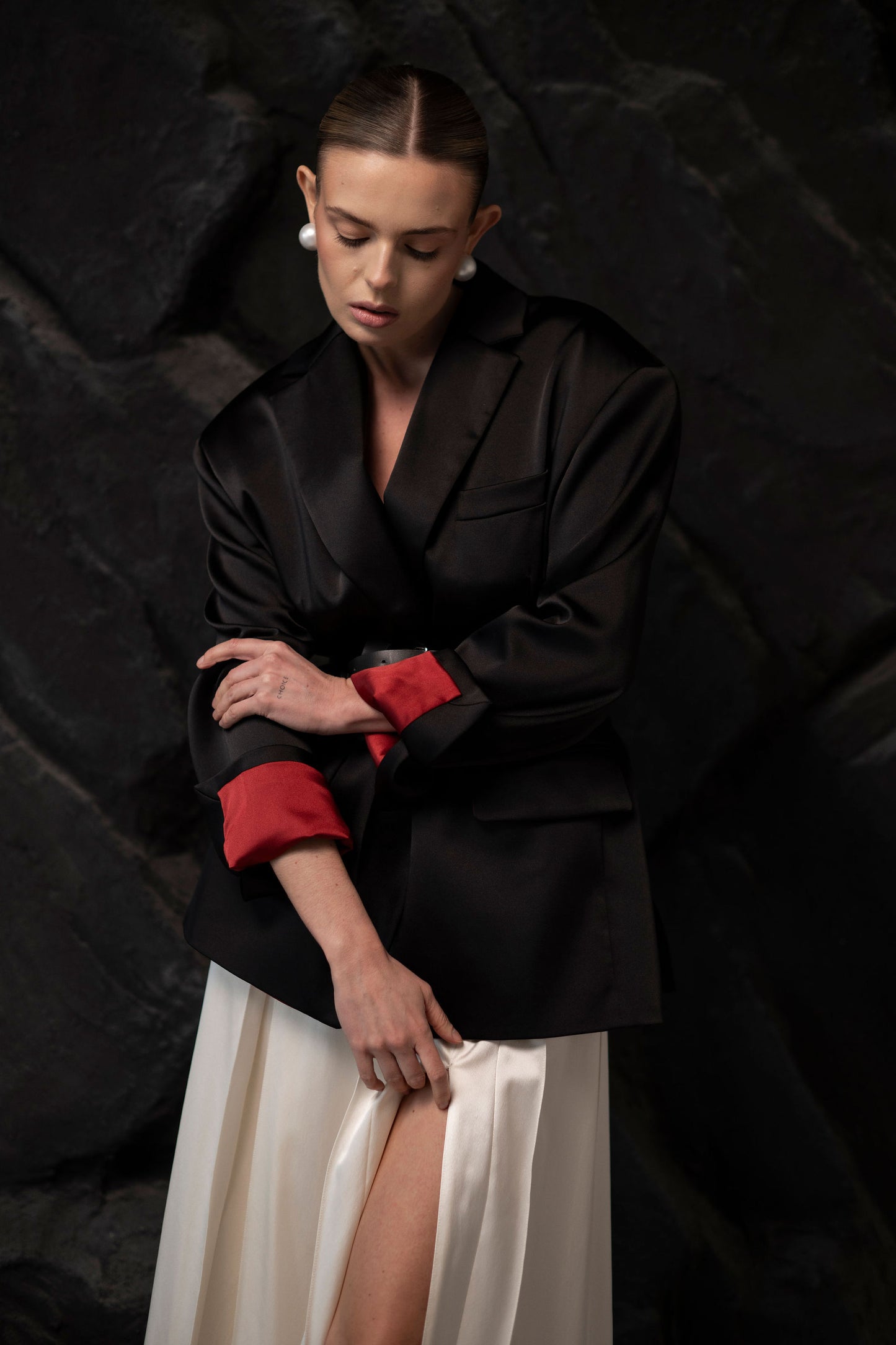 silk oversize jacket