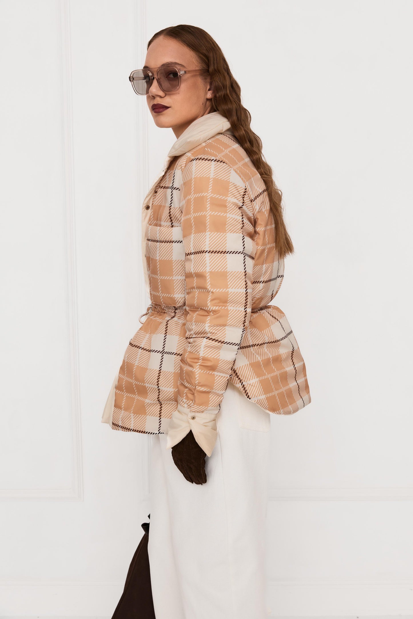 Пухова сорочка молочна/кемл клітинка